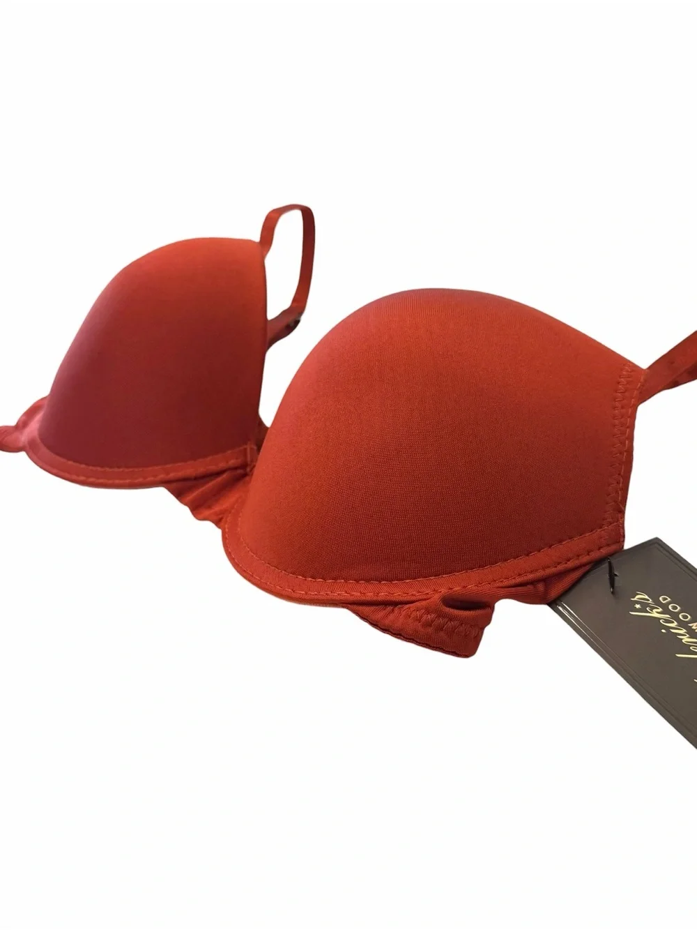 Fredericks of Hollywood Underwire Bra 34C Rust Diana Push Up Plunge Multiway NEW